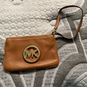 Michael Kors Brown Wristlet